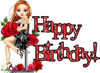 Image result for happy birthday nice girl animated gif